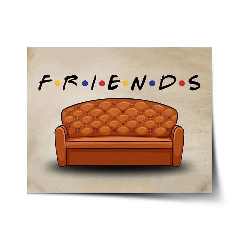 Plakát Seriál přátelé FRIENDS Gauč - 120x80 cm