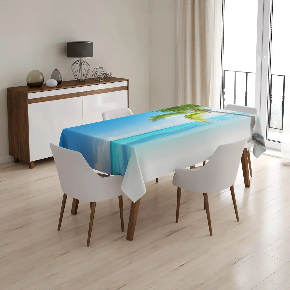 Ubrus Palma na pláži - 90x90 cm
