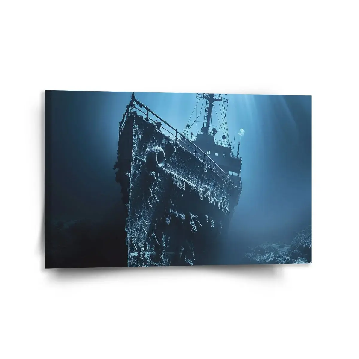 Obraz Vrak lodi na dně moře - 120x80 cm