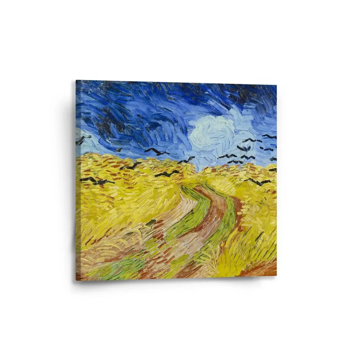 Obraz Pšeničné pole s vránami - Vincent van Gogh - 50x50 cm