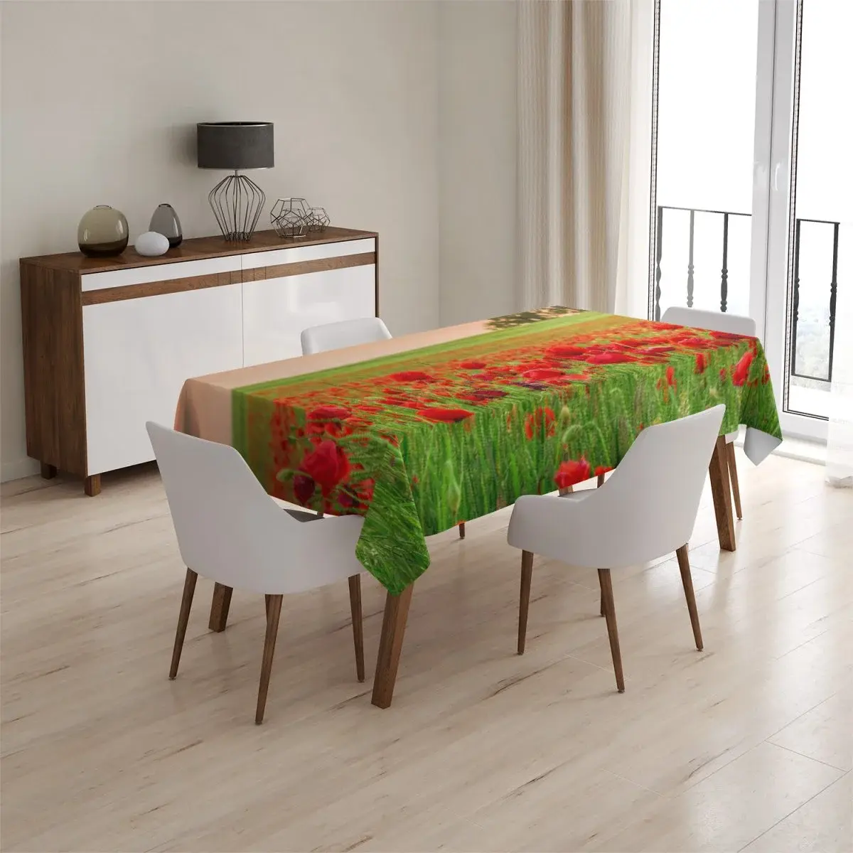 Ubrus Pole vlčích máků 2 - 90x90 cm