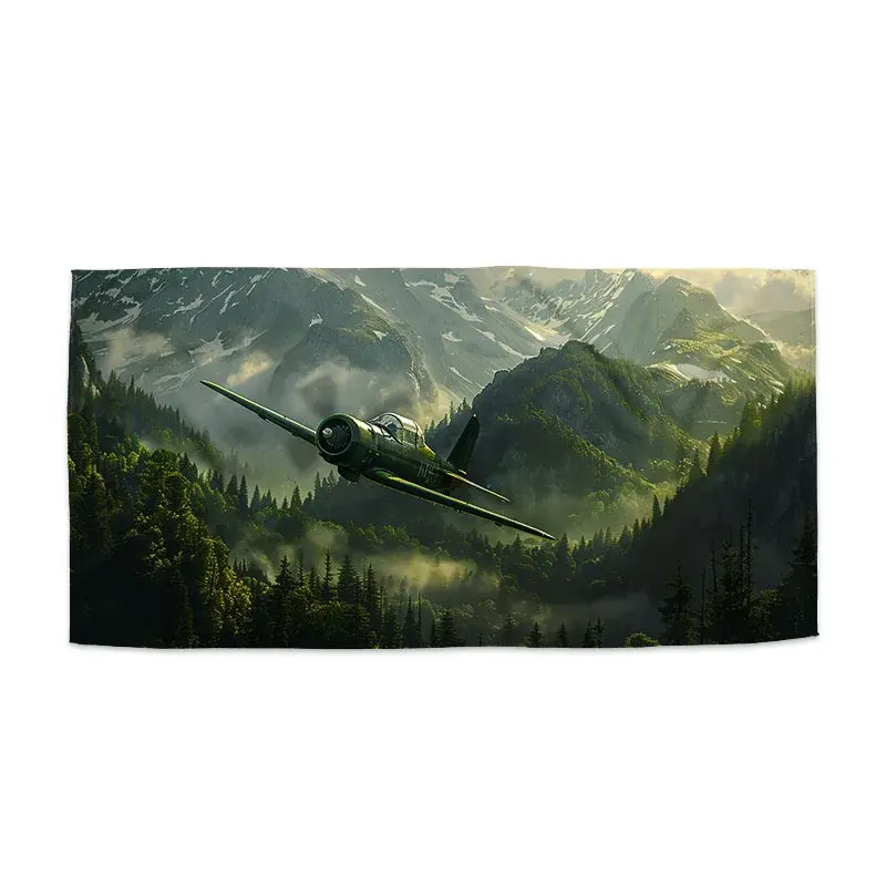 Ručník Bojové letadlo v horách - 30x50 cm
