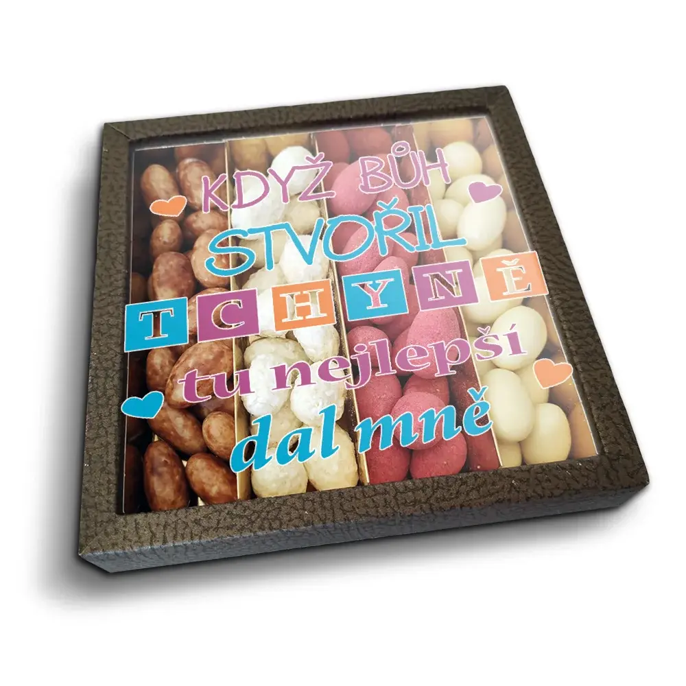 Mandle v čokoládě Když Bůh stvořil tchyně tu nejlepší dal mně - 4x 80g