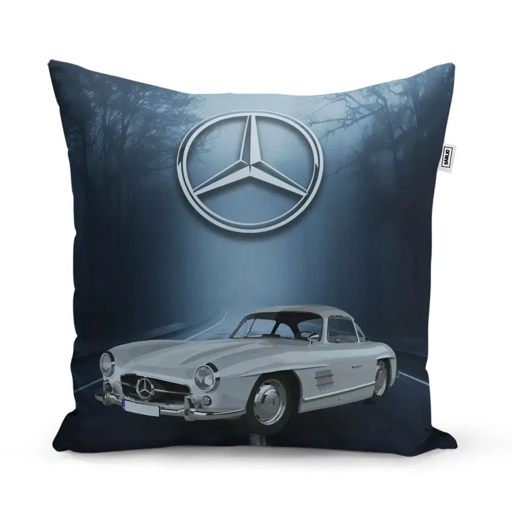 Polštář Mercedes-Benz 300 SL V lese - 60x60 cm