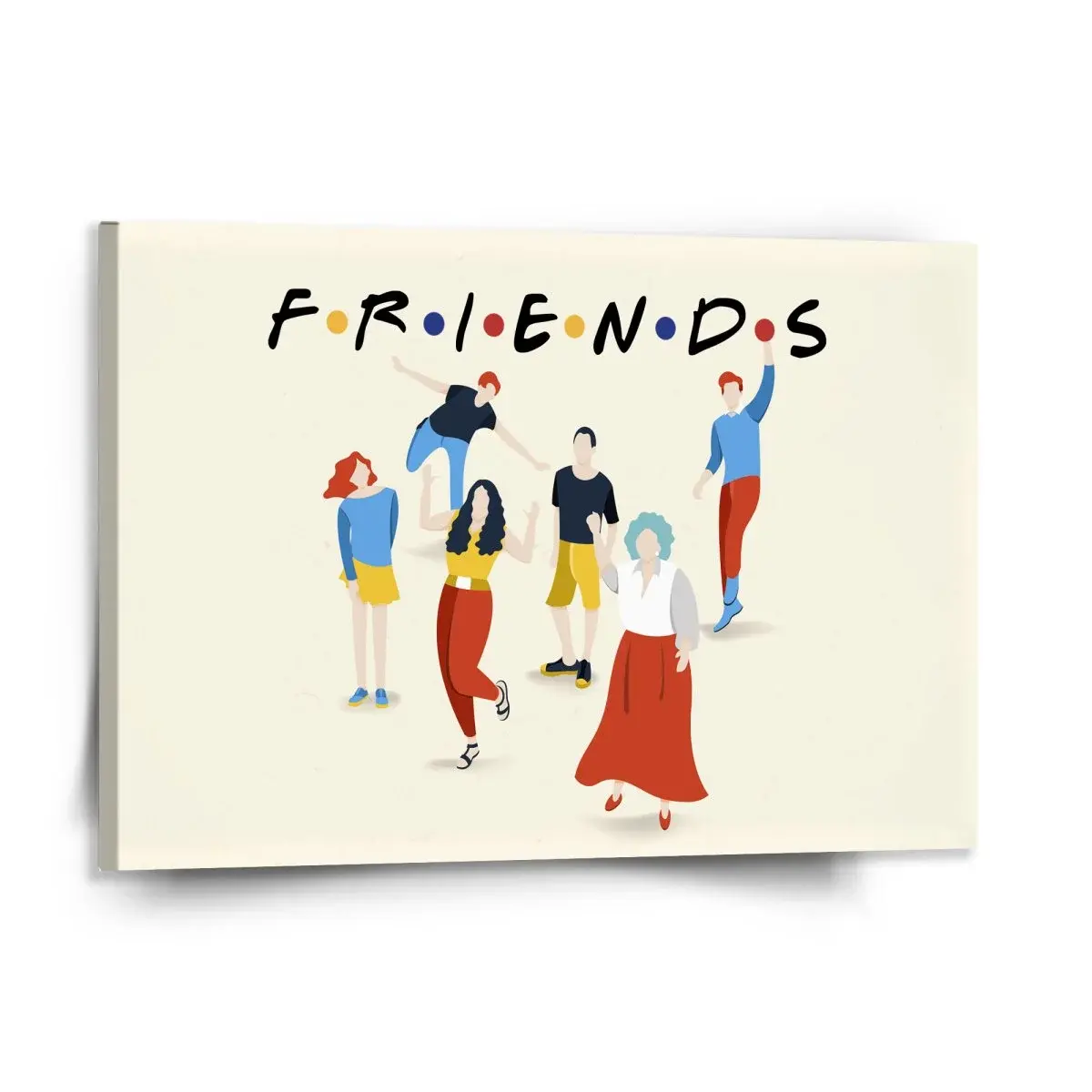 Obraz Seriál přátelé FRIENDS Postavy - 150x110 cm