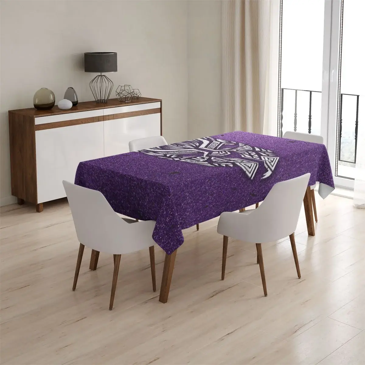 Ubrus BLACK PANTHER wakanda forever Bílý - 90x90 cm