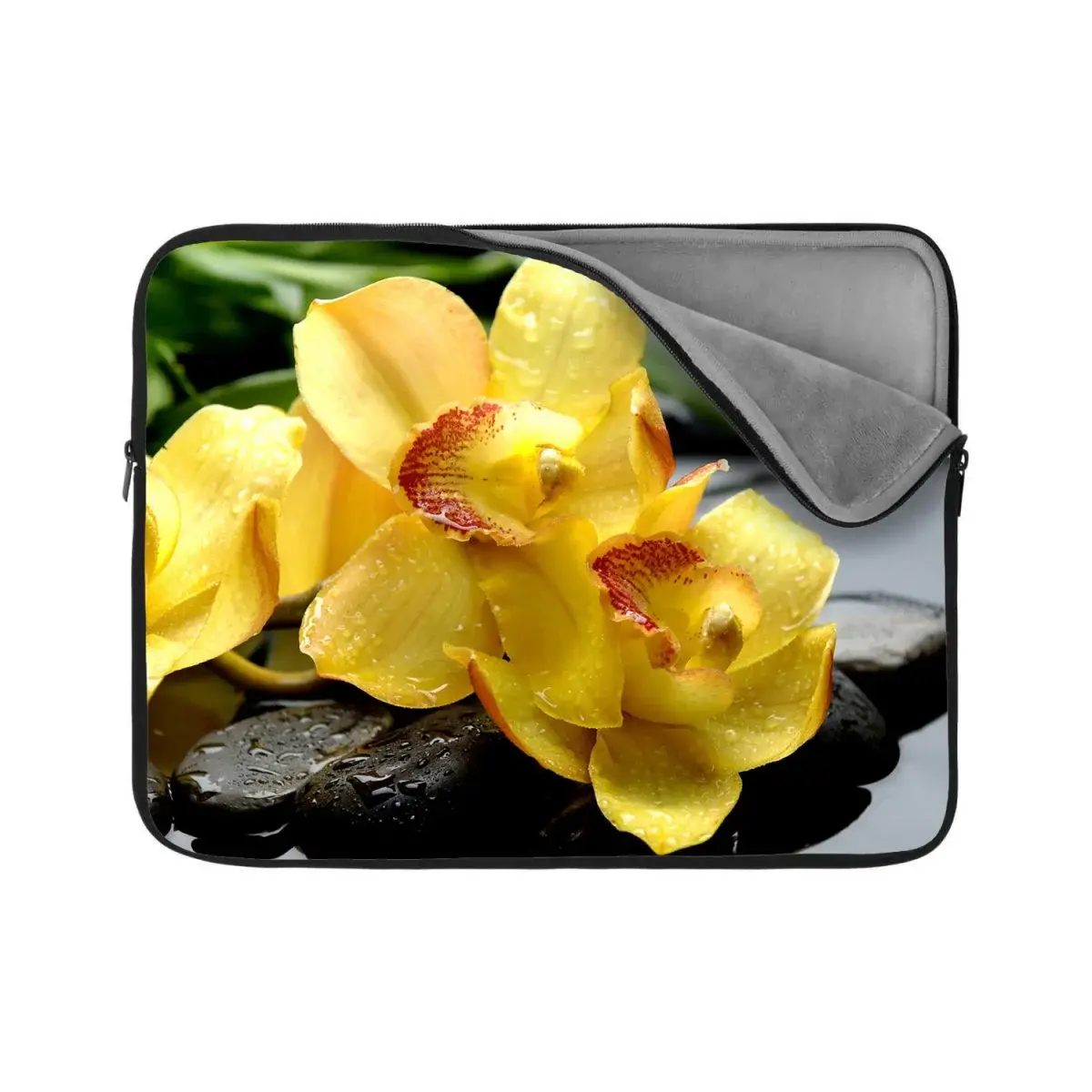 Obal na notebook Žluté orchideje - 17"