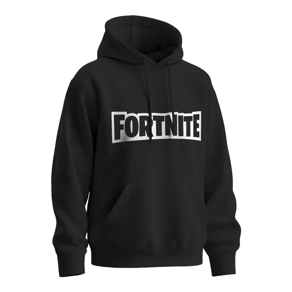 Mikina s potiskem Fortnite - černá 4XL
