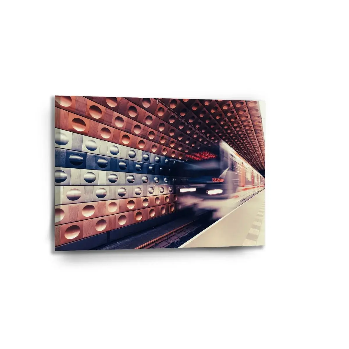 Obraz Metro v barevné stanici - 90x60 cm