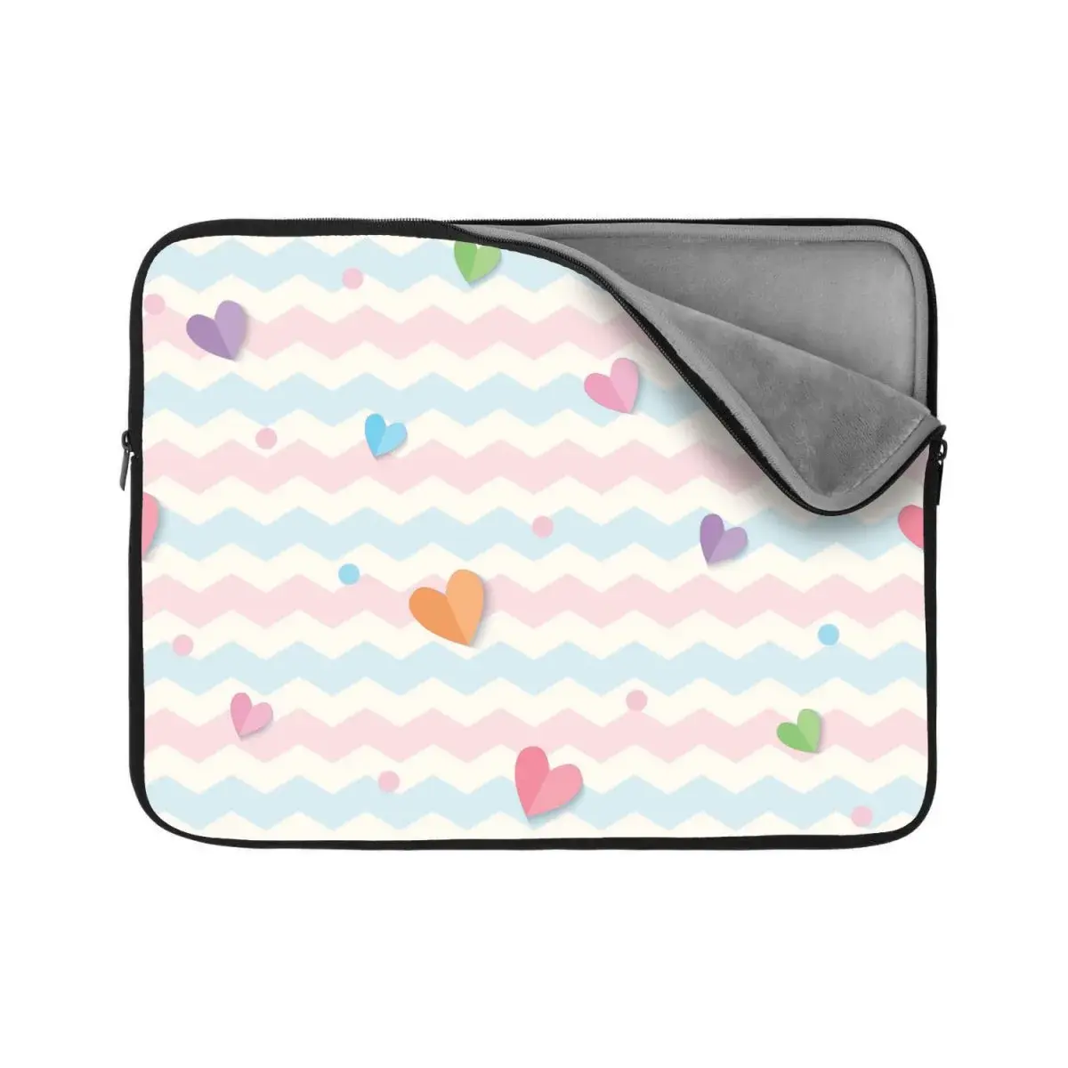 Obal na notebook Barevná srdíčka - 13"
