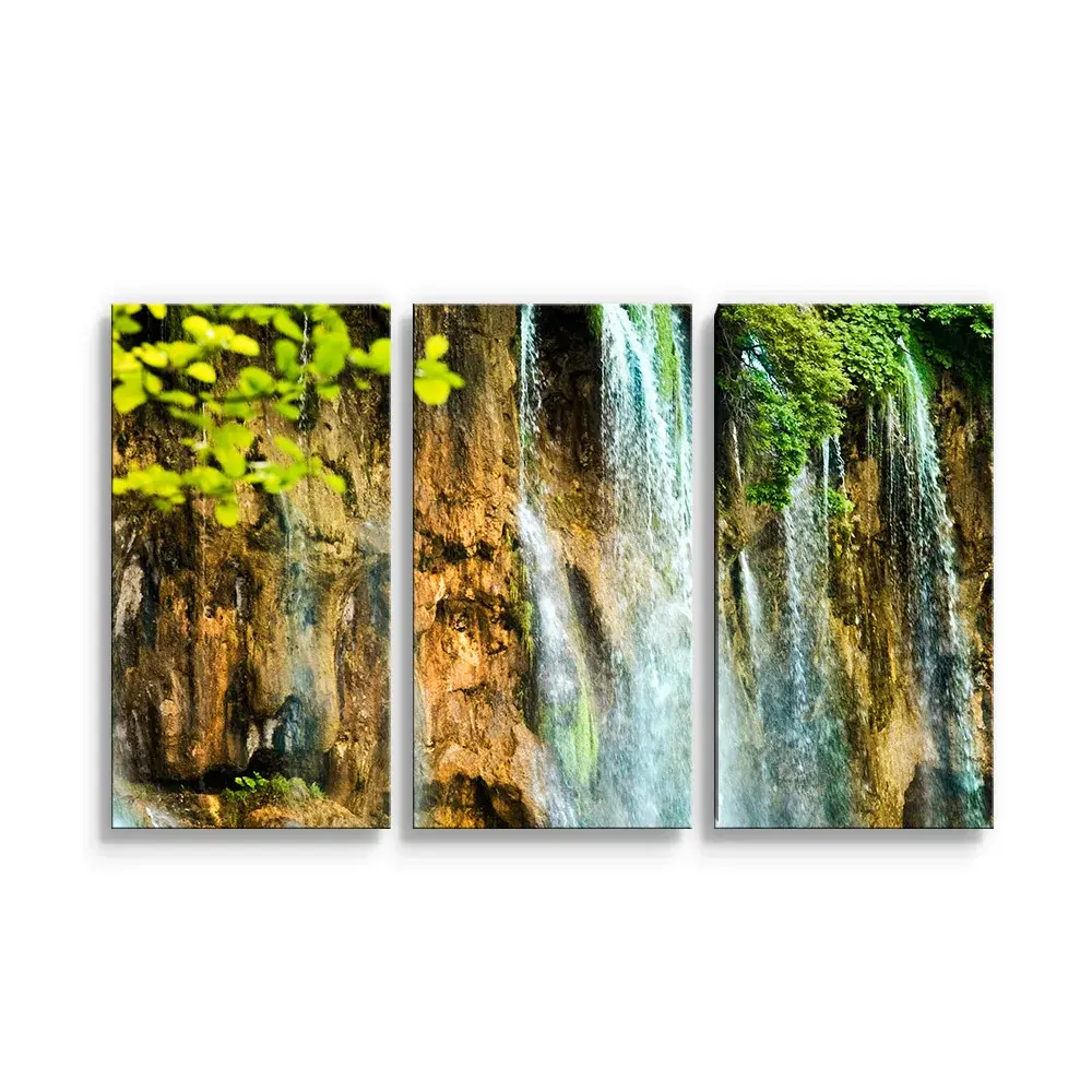 Obraz - 3-dílný Vodopád 2 - 120x80 cm