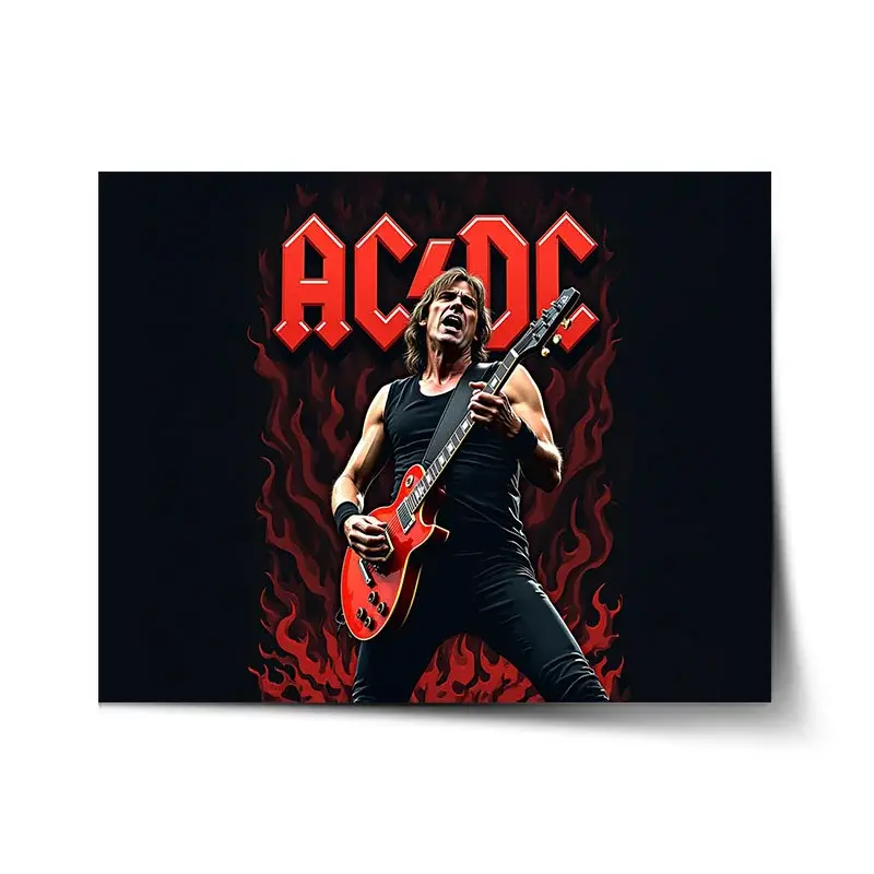 Plakát ACDC Kytarista - 90x60 cm
