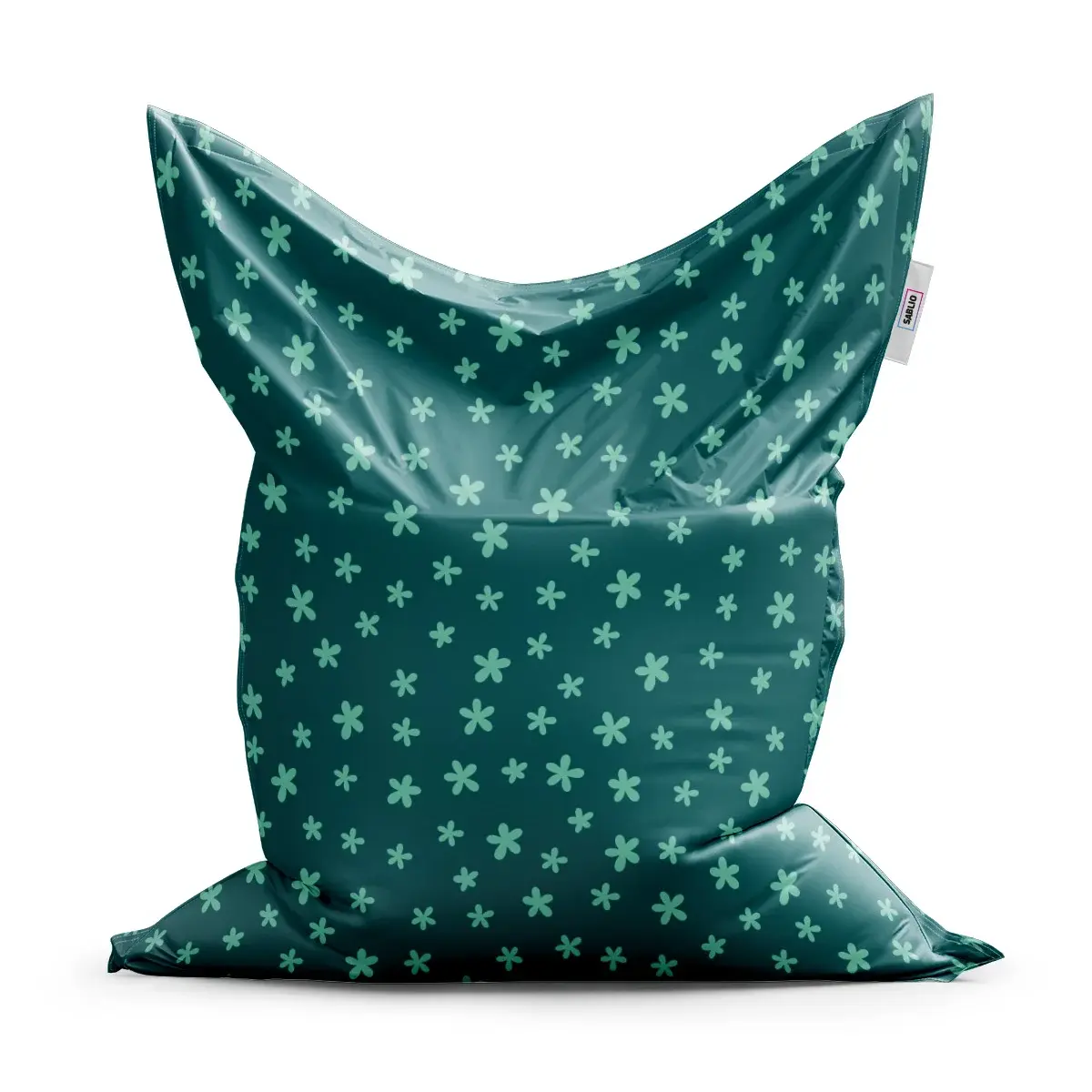 Sedací vak Classic Zelené hvězdy - 200x140 cm