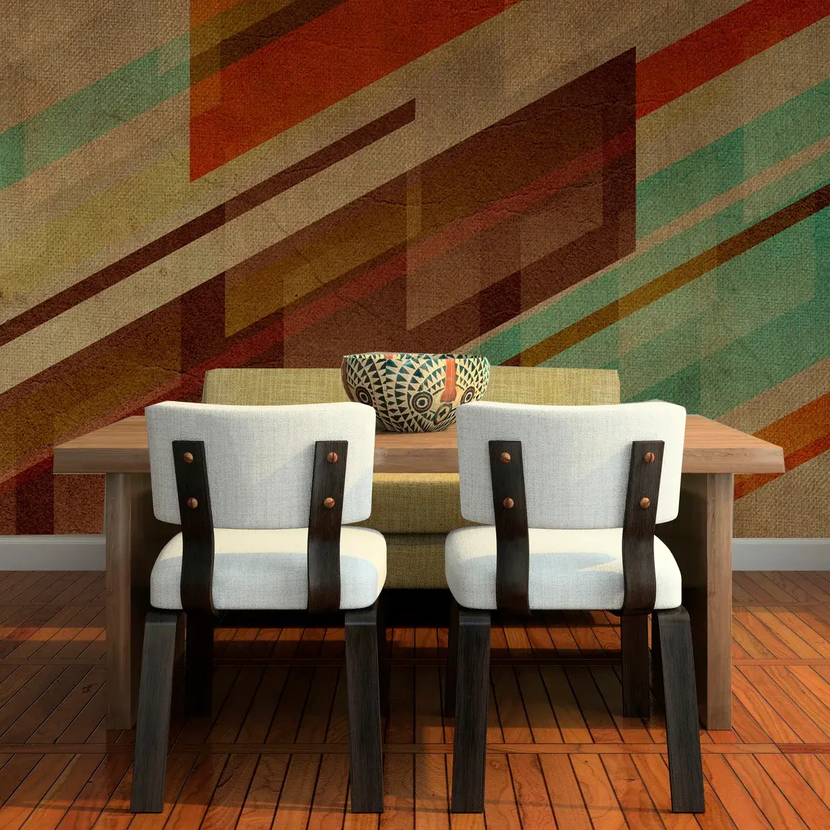 Tapeta Hnědá abstrakce - 336x220 cm