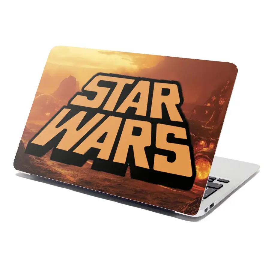 Samolepka na notebook Star Wars Lávová planeta - 38x26 cm