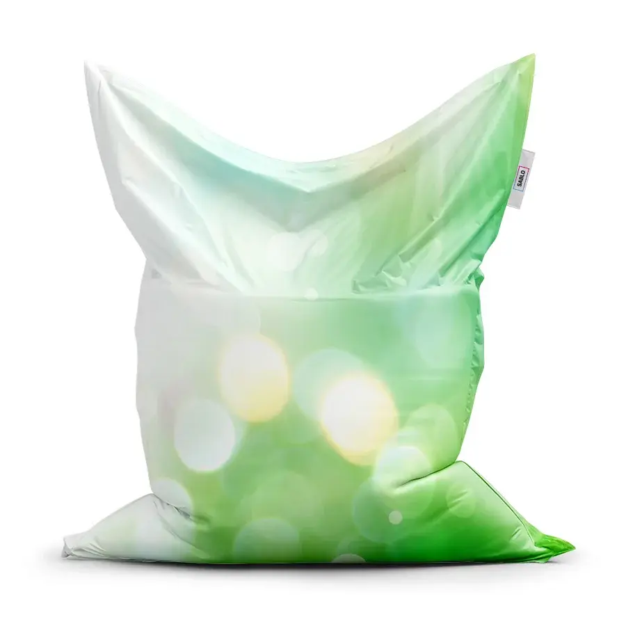 Sedací vak Classic Zelená abstrakce - 200x140 cm