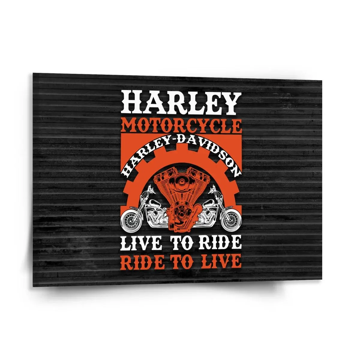 Obraz Harley-Davidson Live to ride, ride to live - 150x110 cm