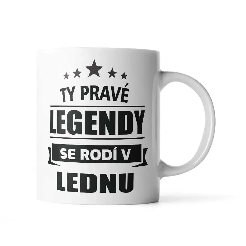Hrnek Ty pravé legendy se rodí v lednu - 890 ml - XXL