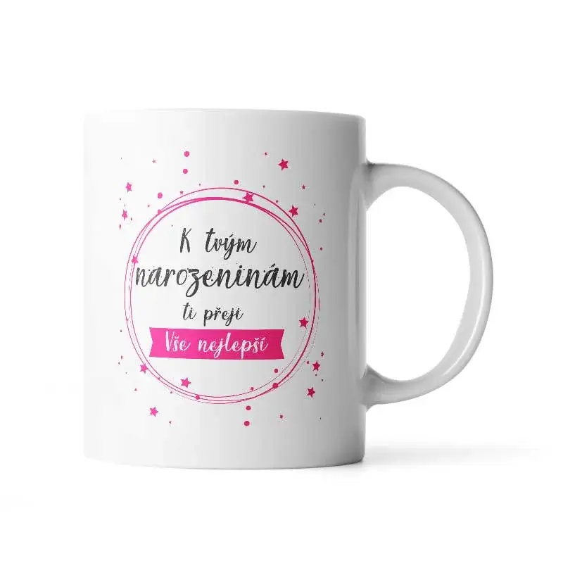 Hrnek K tvým narozeninám ti přeji vše nejlepší - 890 ml - XXL