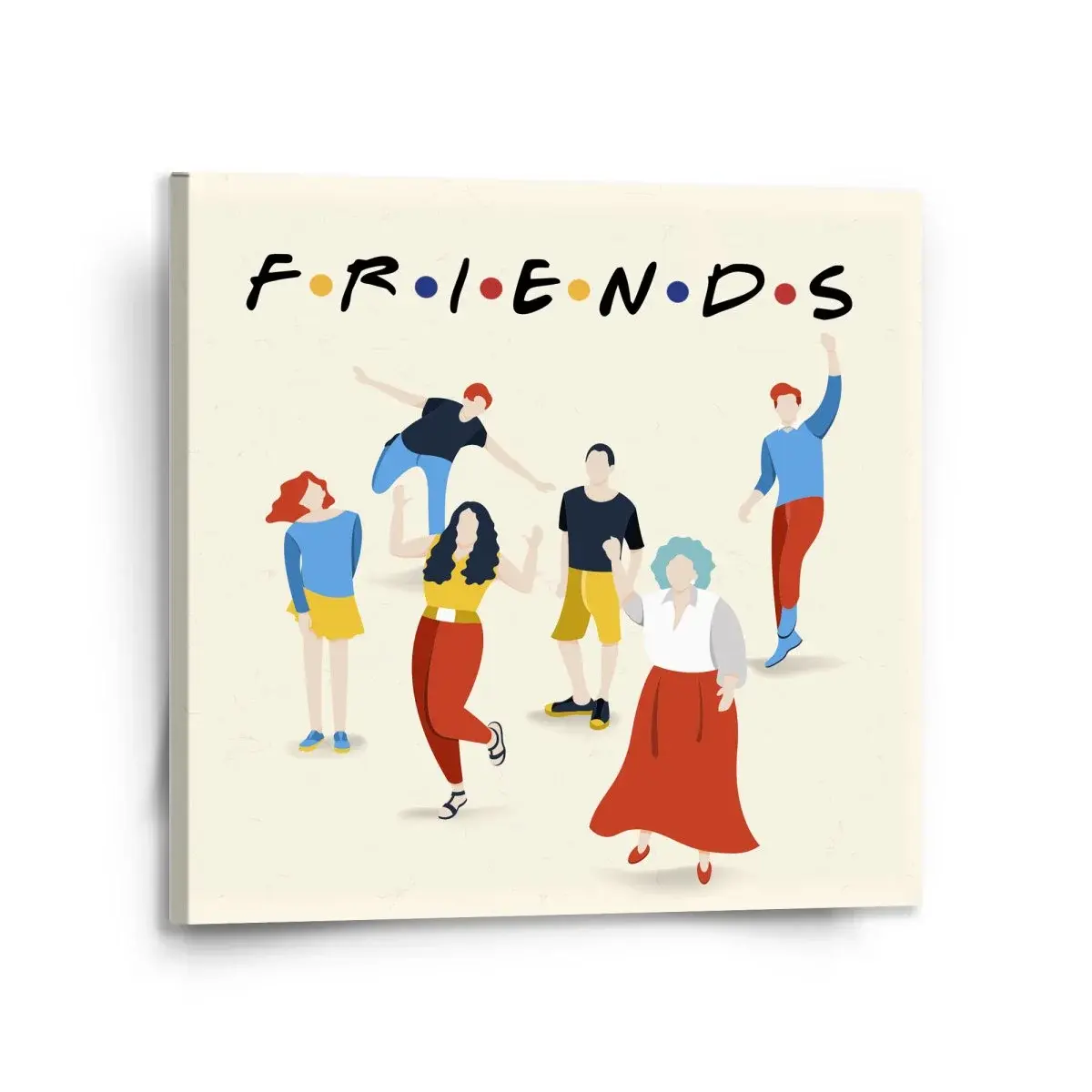 Obraz Seriál přátelé FRIENDS Postavy - 110x110 cm