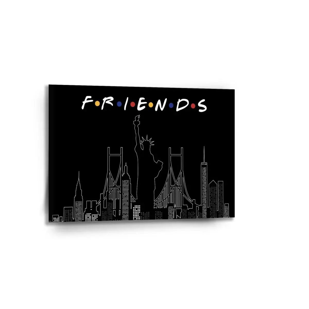 Obraz Seriál Přátelé FRIENDS Obrysy - 90x60 cm