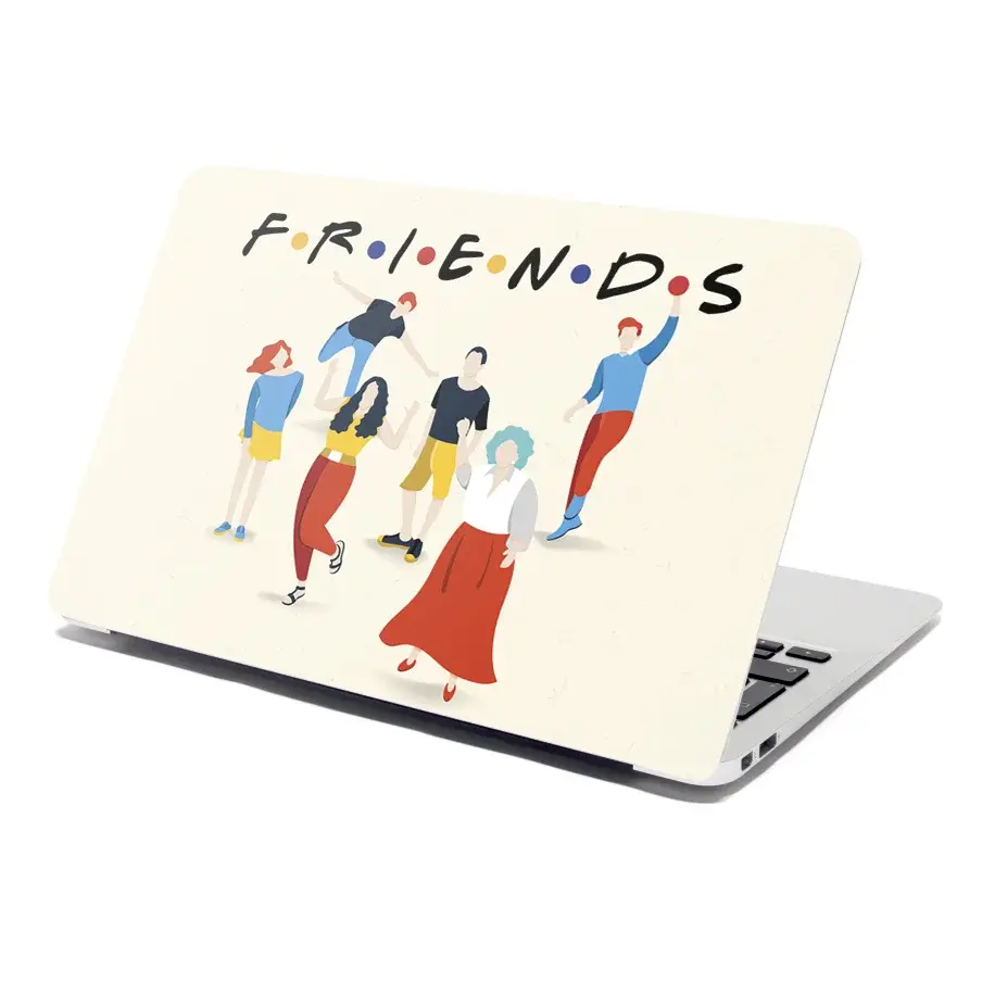Samolepka na notebook Seriál přátelé FRIENDS Postavy - 38x26 cm
