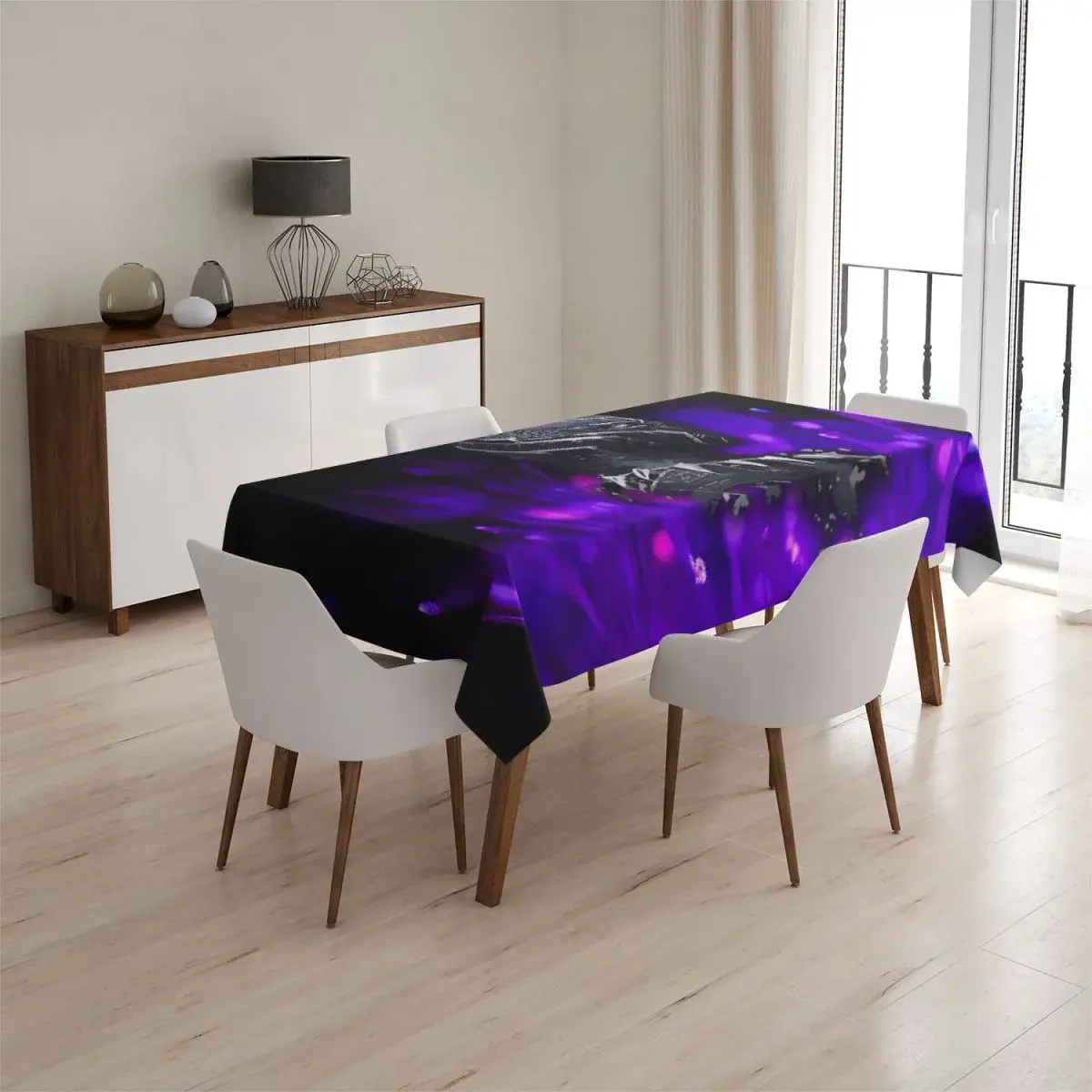 Ubrus BLACK PANTHER Fialová luminescence - 90x90 cm