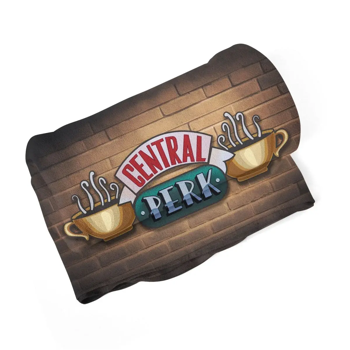 Deka Seriál přátelé CENTRAL PERK Cihly - 150x120 cm