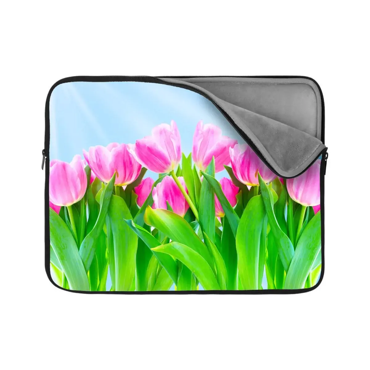Obal na notebook Růžové tulipány - 17"