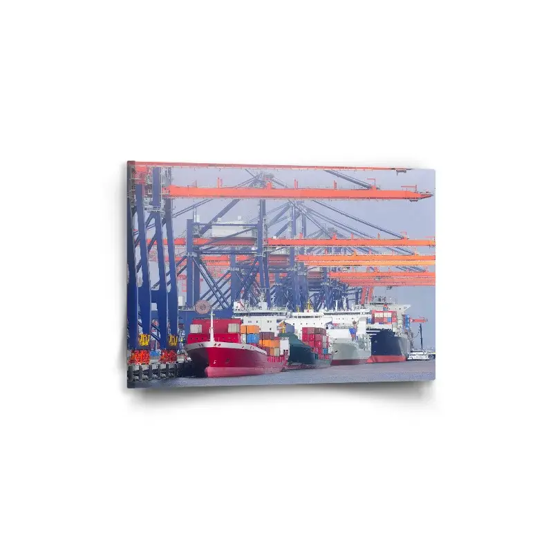 Obraz Lodě v přístavu - 60x40 cm