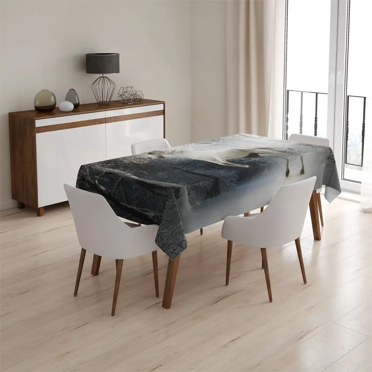Ubrus Bílý kůň - 90x90 cm