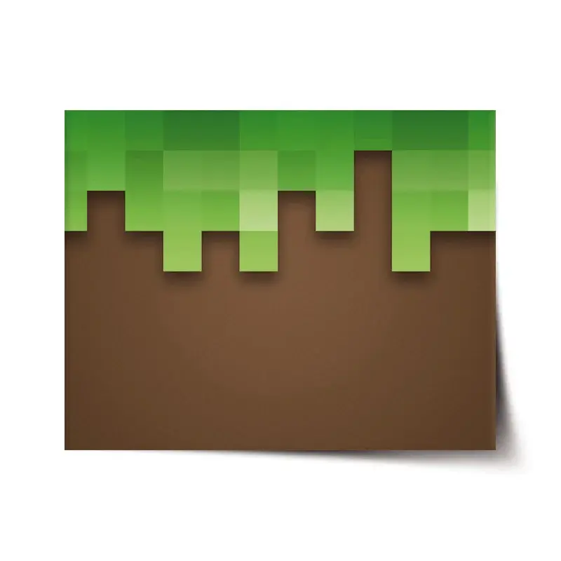 Plakát Green Blocks - 90x60 cm