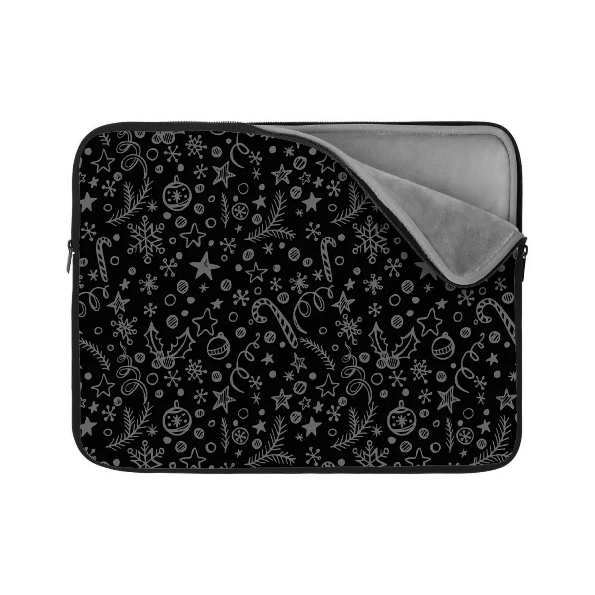 Vánoční obal na notebook Vánoce na černé - 17"