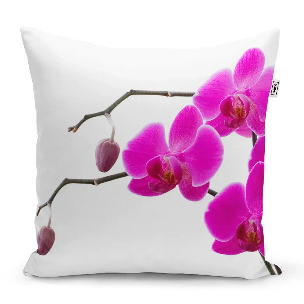 Polštář Fialové orchideje - 60x60 cm
