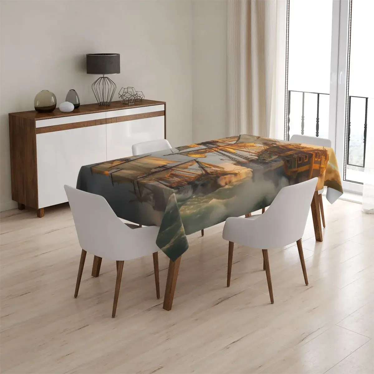 Ubrus Plachetnice ve vlnách - 145x240 cm