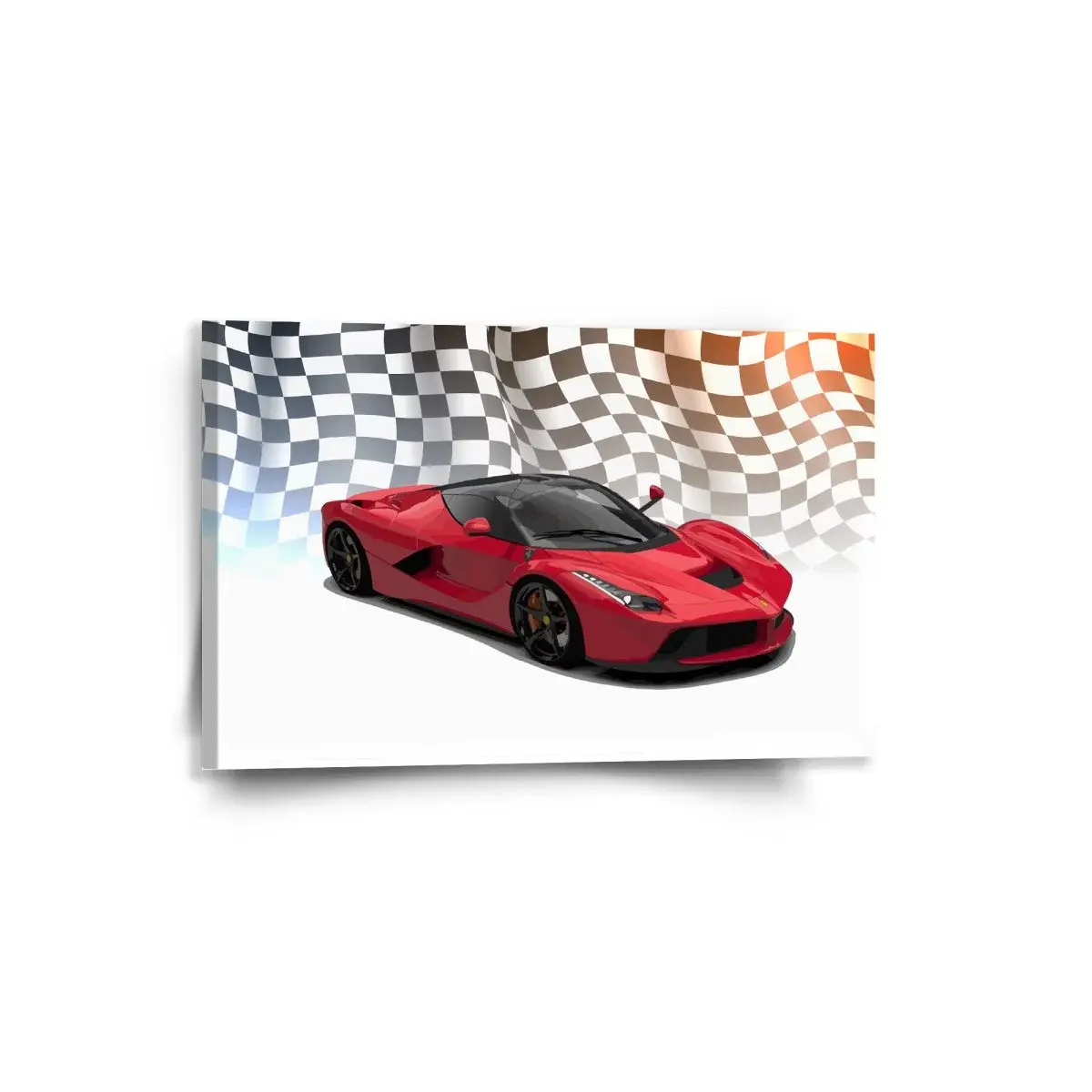 Obraz Ferrari Závodní vlajka - 60x40 cm