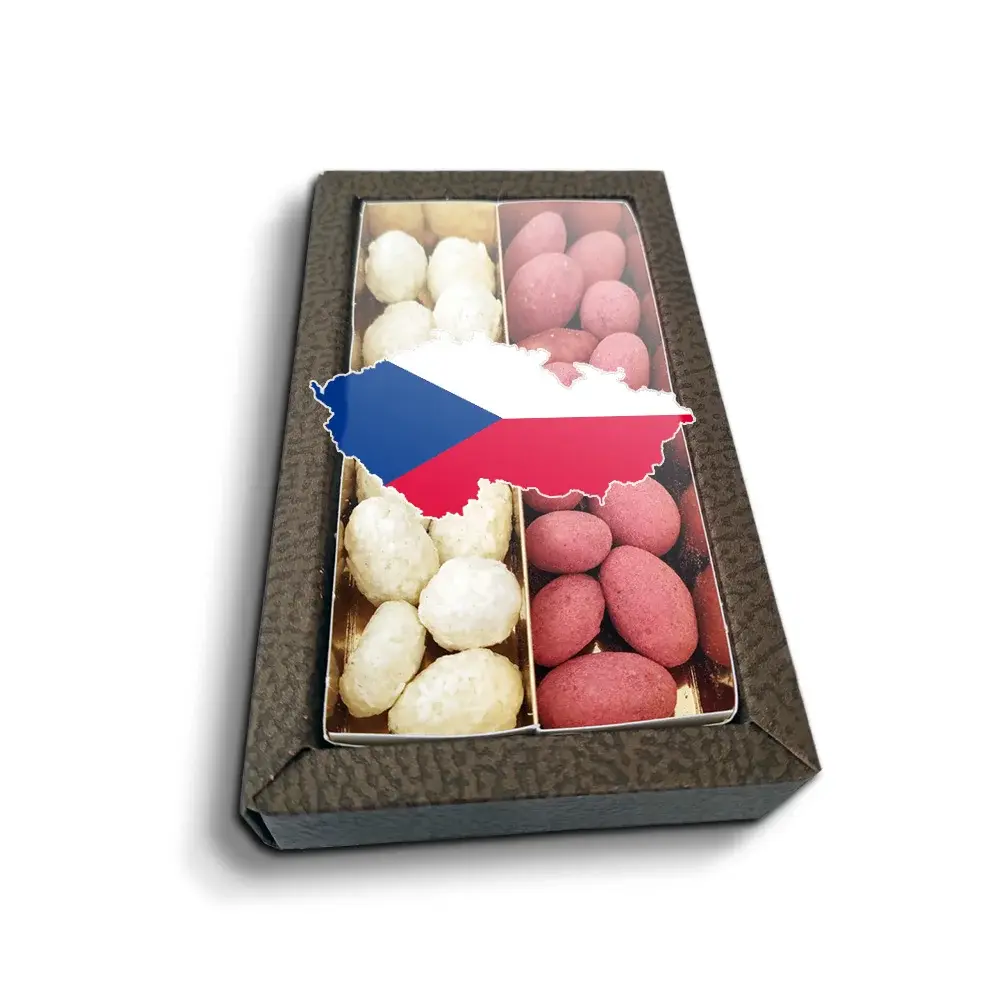Mandle v čokoládě Česká vlajka - Společně za vítězstvím - 2x 80g