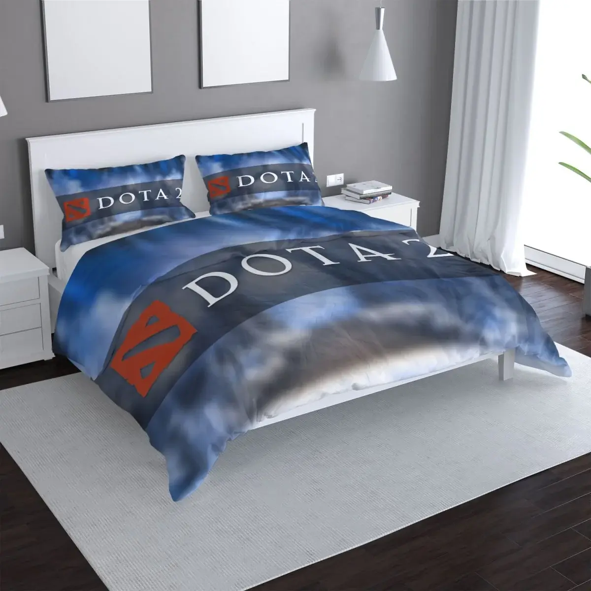 Povlečení DOTA 2 Modrá - 140x200 / 90x70