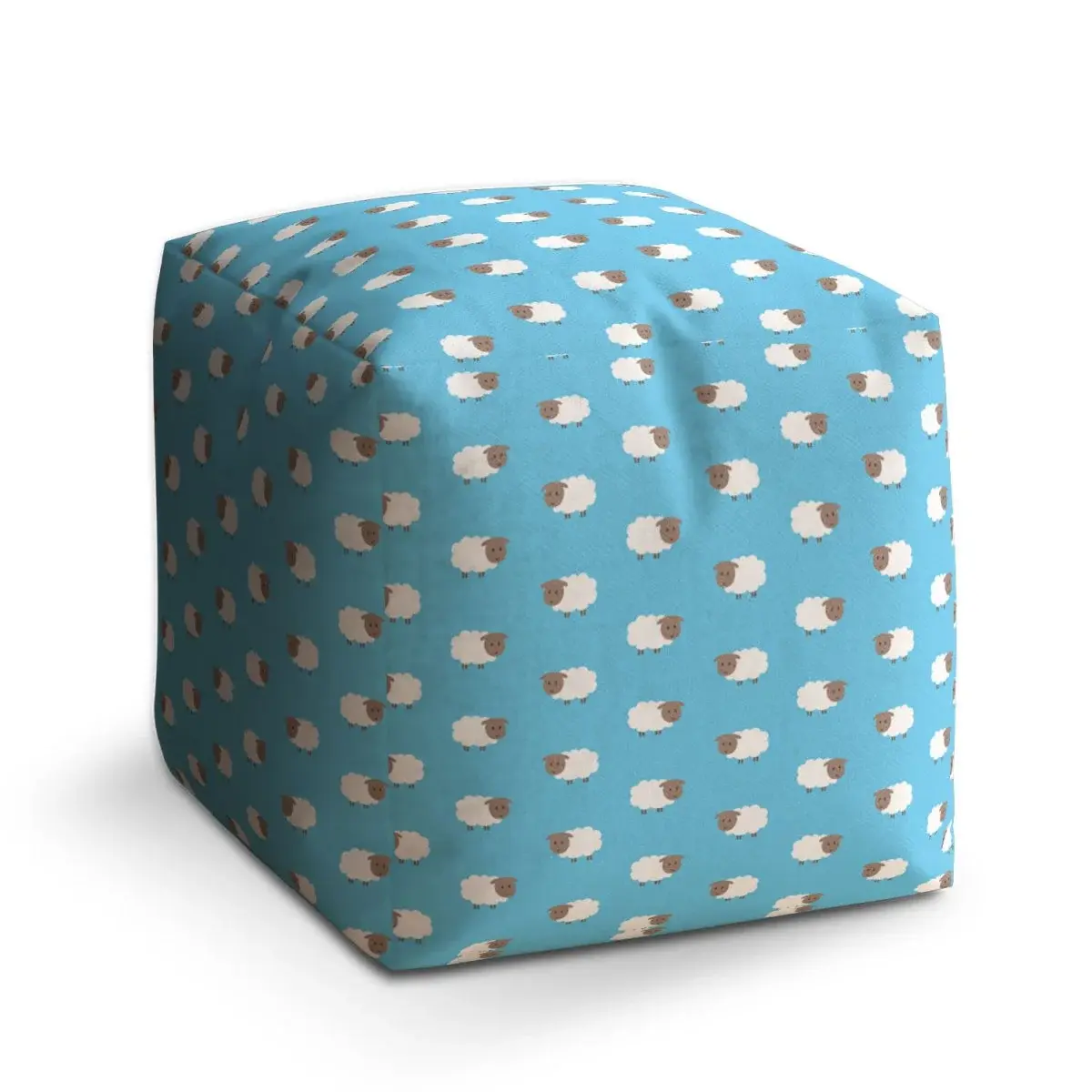 Taburet Cube Ovečky - 40x40x40 cm