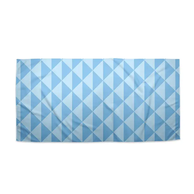 Ručník Modré obrácené pyramidy - 70x140 cm