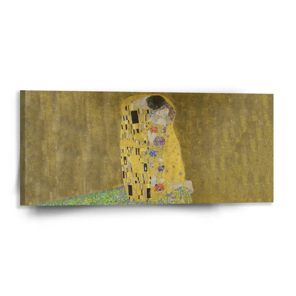 Obraz Polibek - Gustav Klimt - 110x50 cm