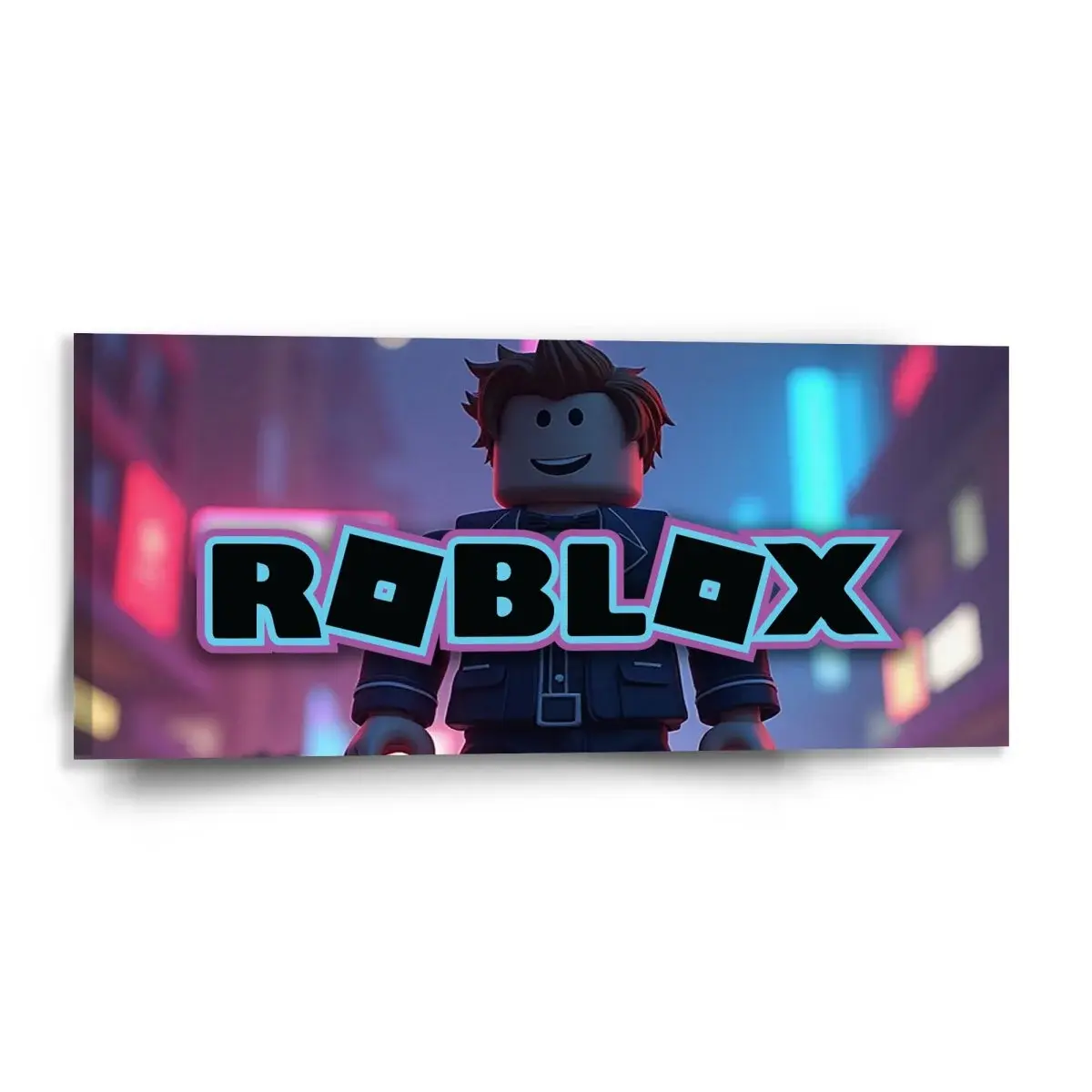 Obraz ROBLOX Neonové město - 110x50 cm