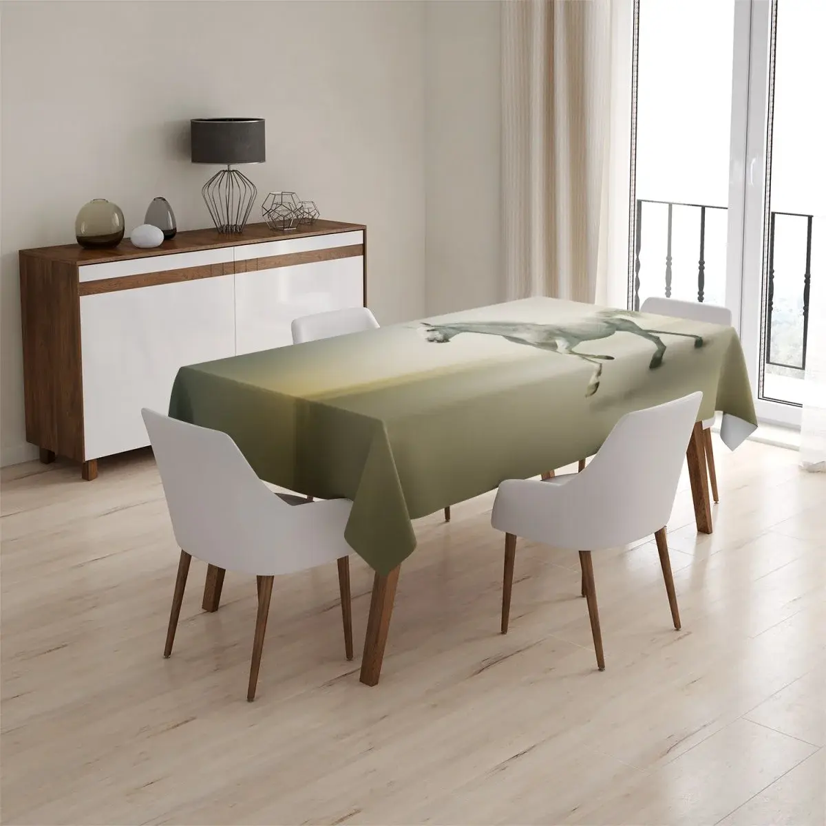 Ubrus Bílý kůň 2 - 90x90 cm