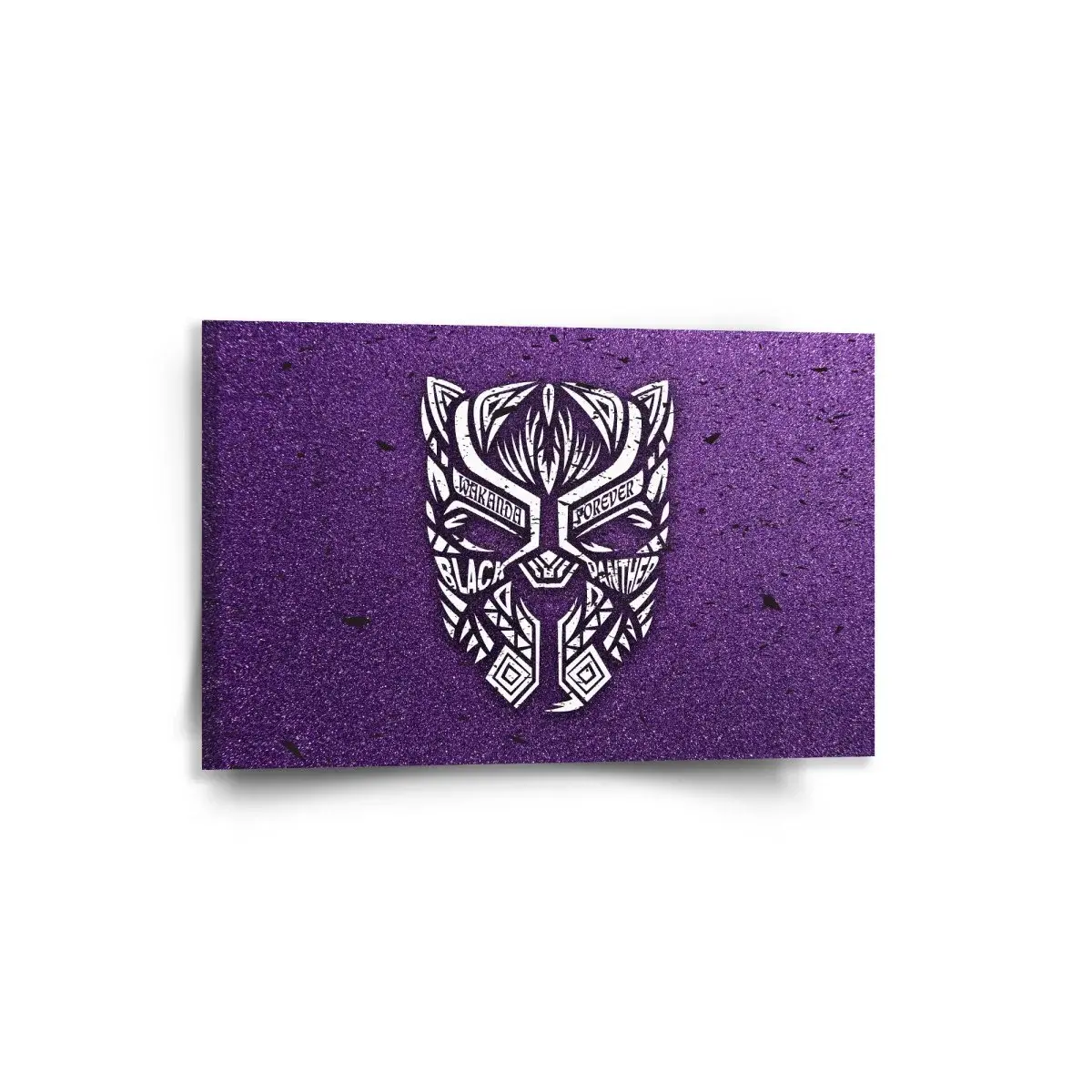 Obraz BLACK PANTHER wakanda forever Bílý - 60x40 cm