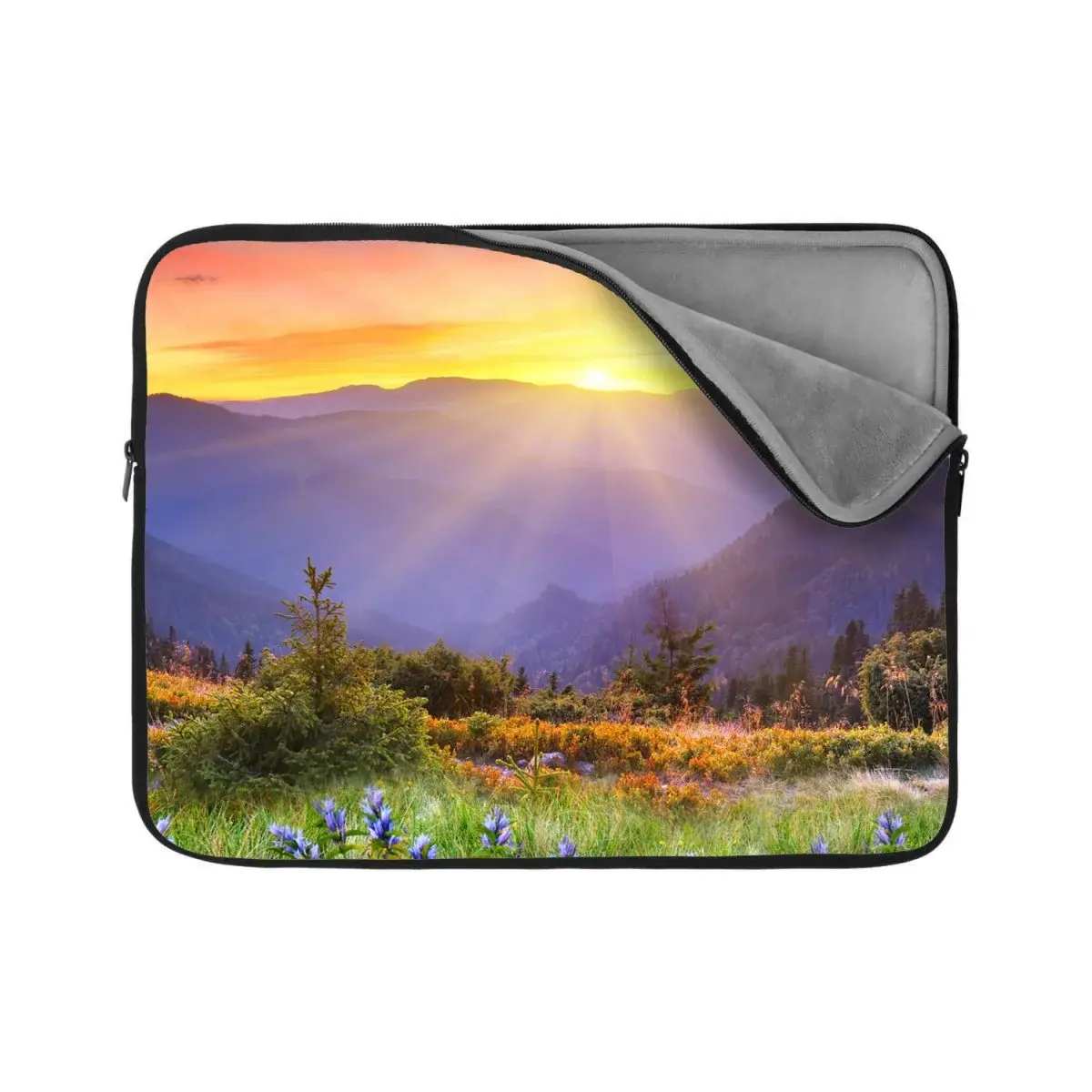 Obal na notebook Západ slunce nad lesem - 15,6"