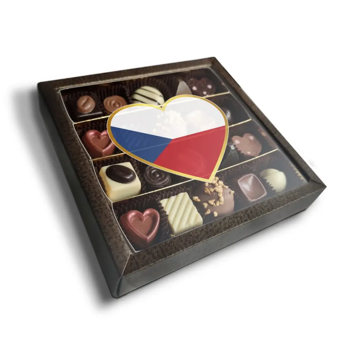 Pralinky Česká vlajka - Srdcem za Česko - 20 ks pralinek