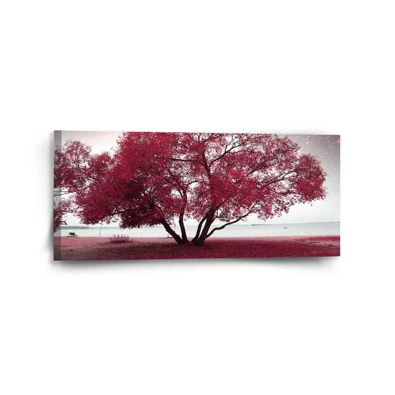 Obraz Červený strom - 110x50 cm