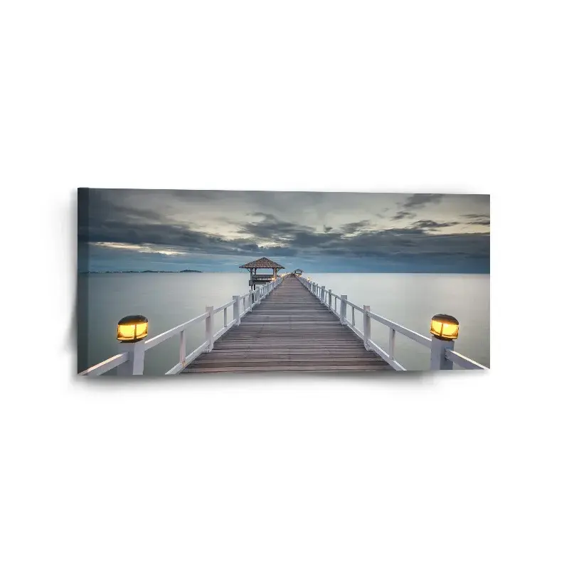 Obraz Dřevěné molo - 110x50 cm