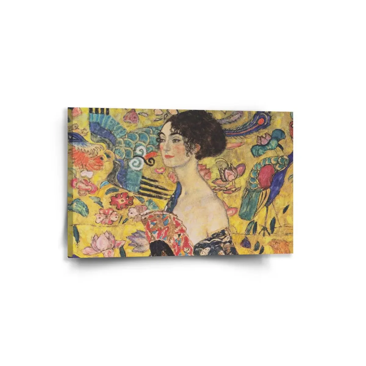 Obraz Dáma s vějířem - Gustav Klimt - 60x40 cm
