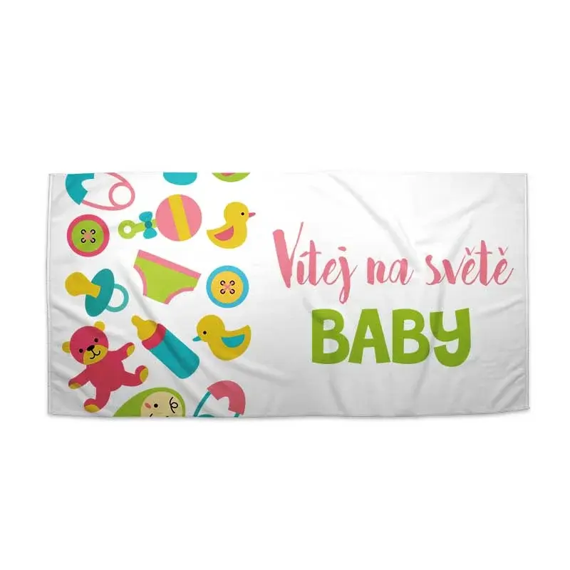 Ručník Vítej na světě, baby - 50x100 cm